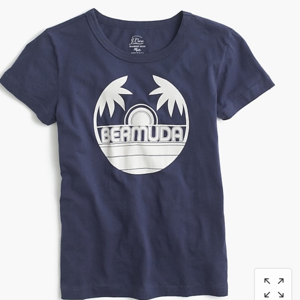 ISO JCREW garment dyed Bermuda T shirt